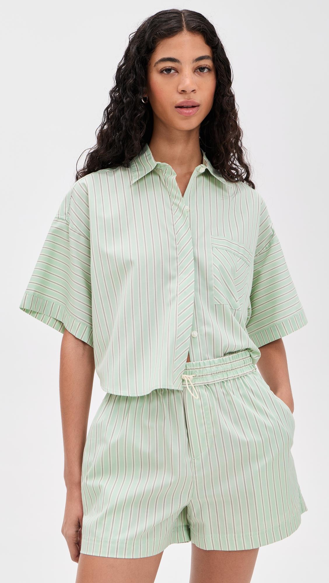 Marin Short Sleeve Stripe Shirt by RAG&BONE
