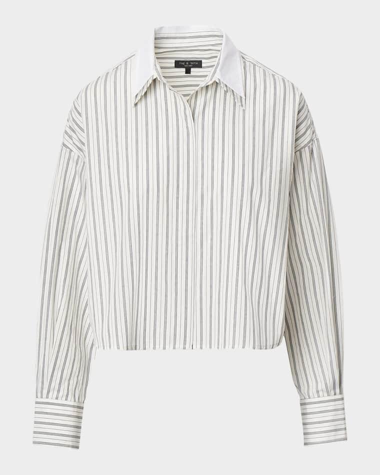 Marin Stripe Layered Cotton Shirt by RAG&BONE