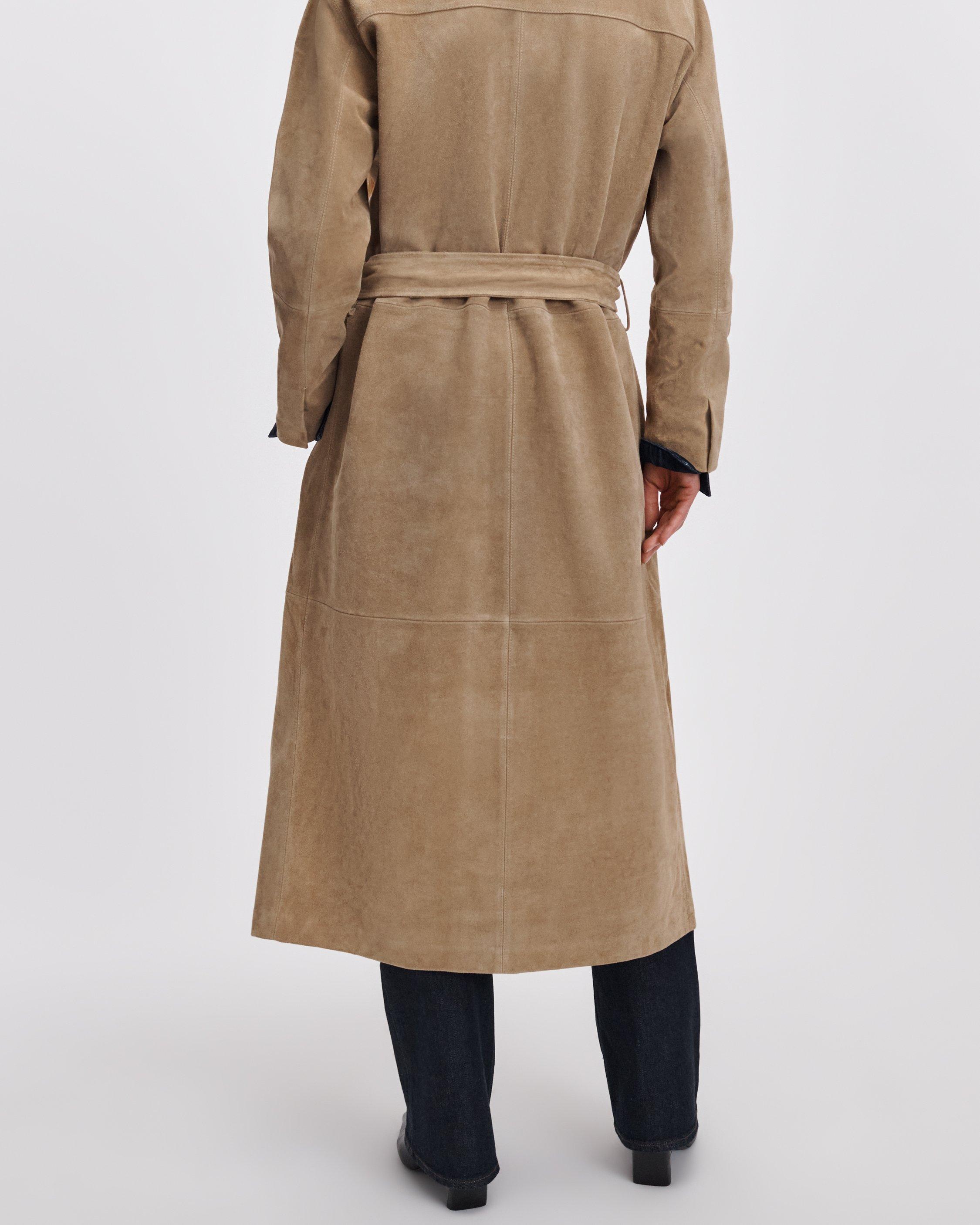 Marlene Suede Trench Coat by RAG&BONE