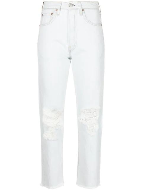 Maya high-rise slim-cut jeans by RAG&BONE