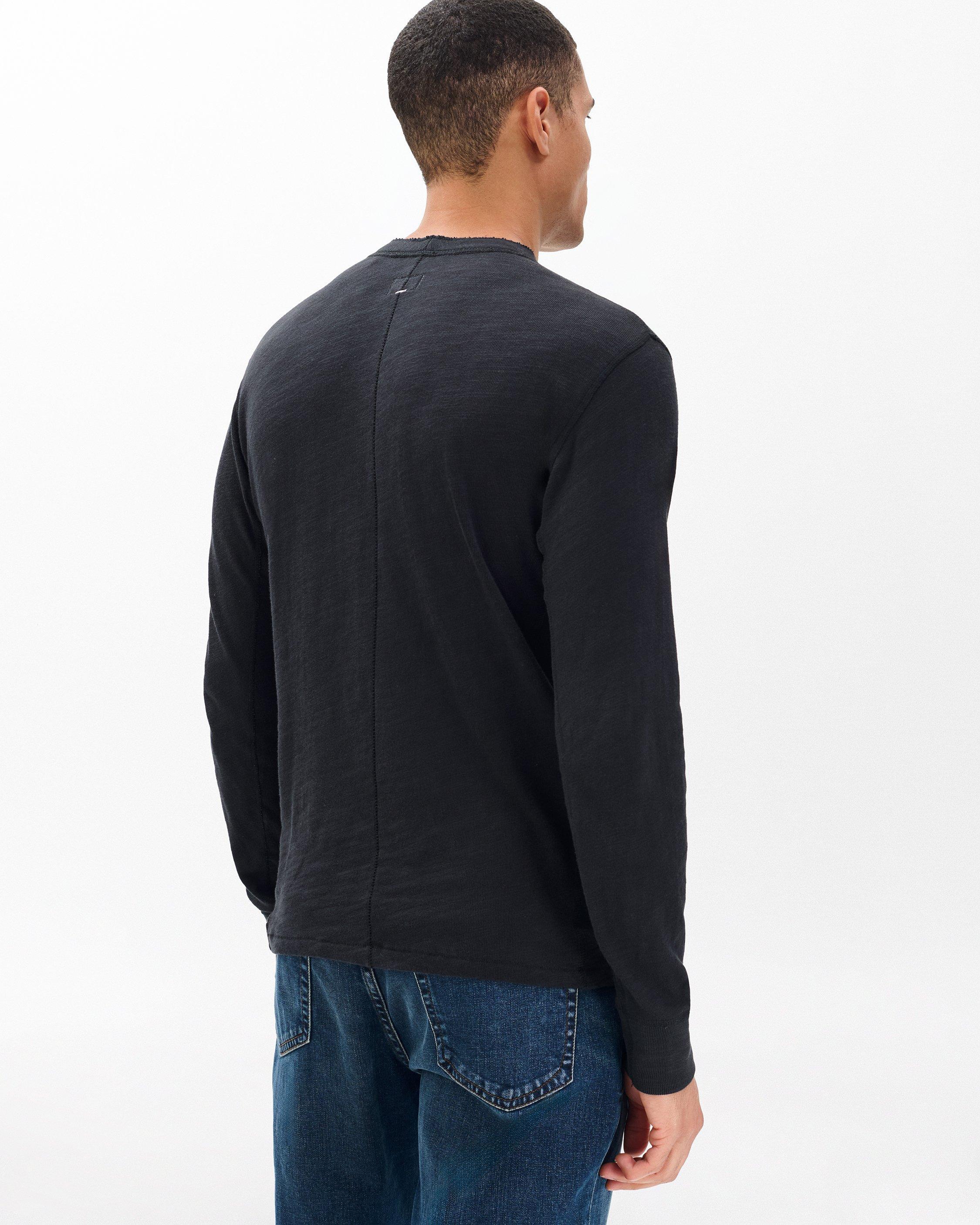 Men’s Classic Flame Long-Sleeve Cotton Henley by RAG&BONE