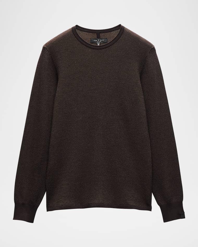 Men's Gregory Slim-Fit Waffle Knit Crewneck Sweater by RAG&BONE