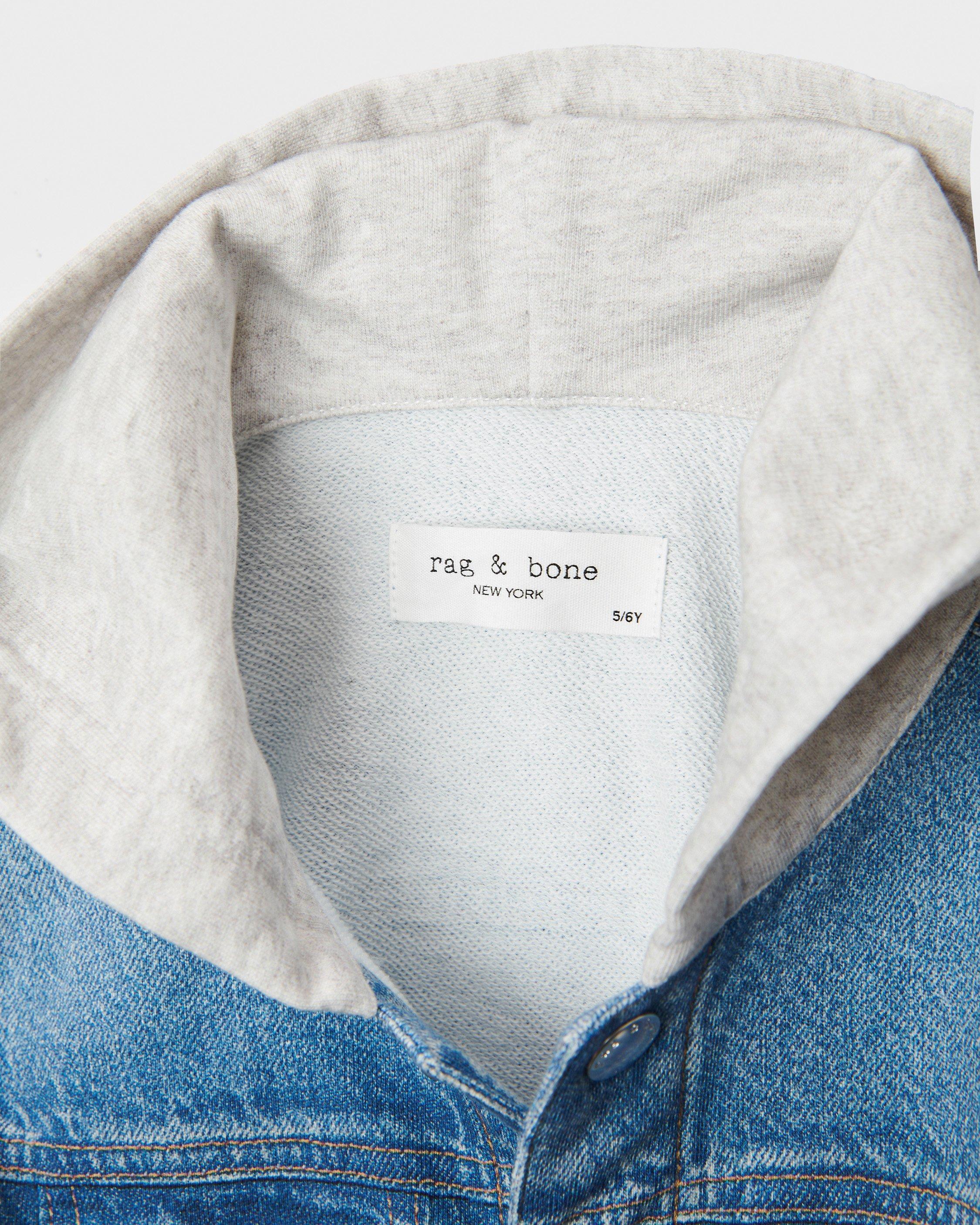 Mini rb Miramar Hooded Combo Trucker Jacket by RAG&BONE