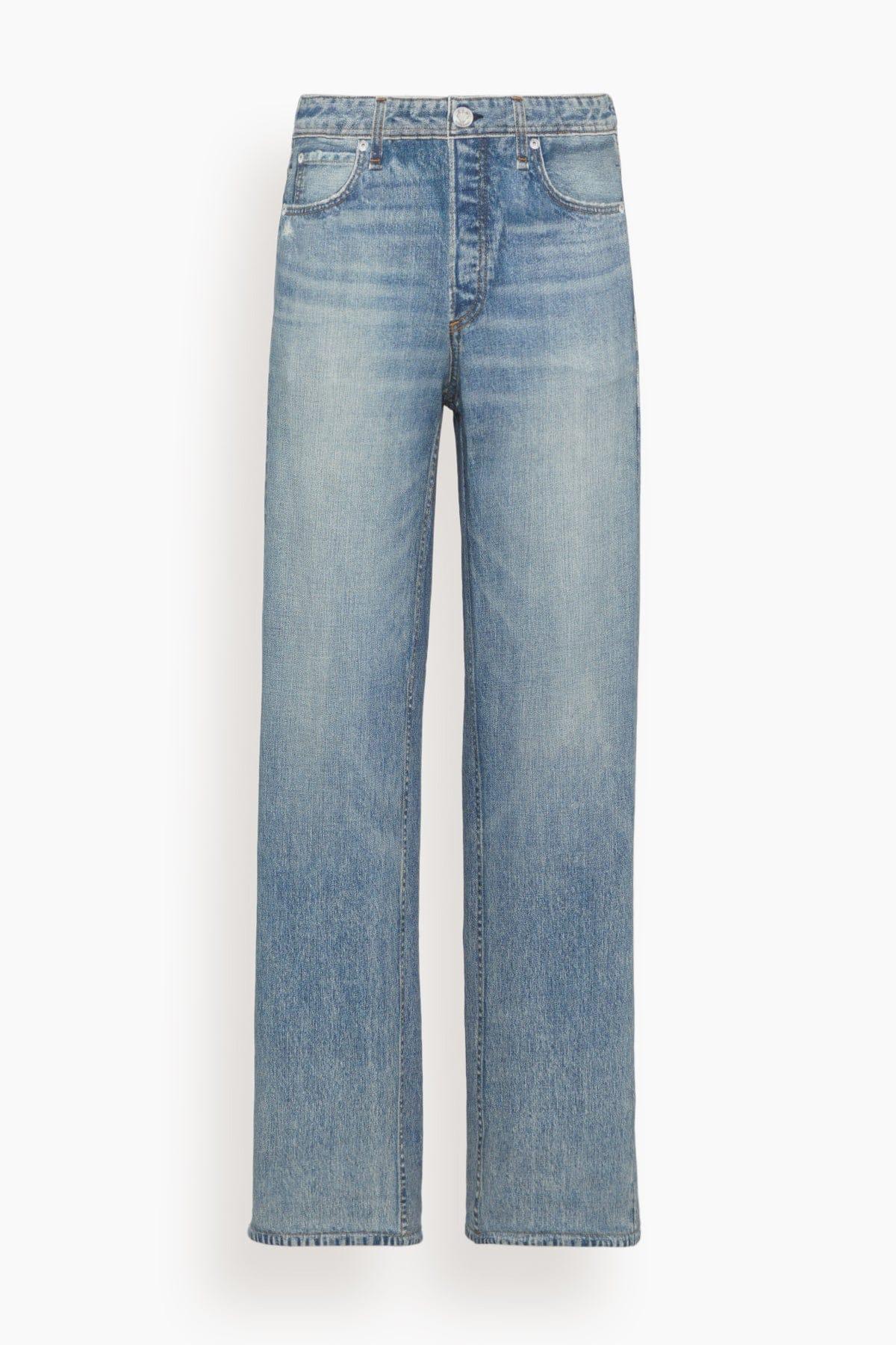 Miramar Terry Wide Leg Pant in Scarlet by RAG&BONE
