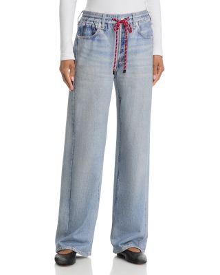Mirarmar Cotton Terry Wide Leg Drawstring Sweatpant Jeans by RAG&BONE