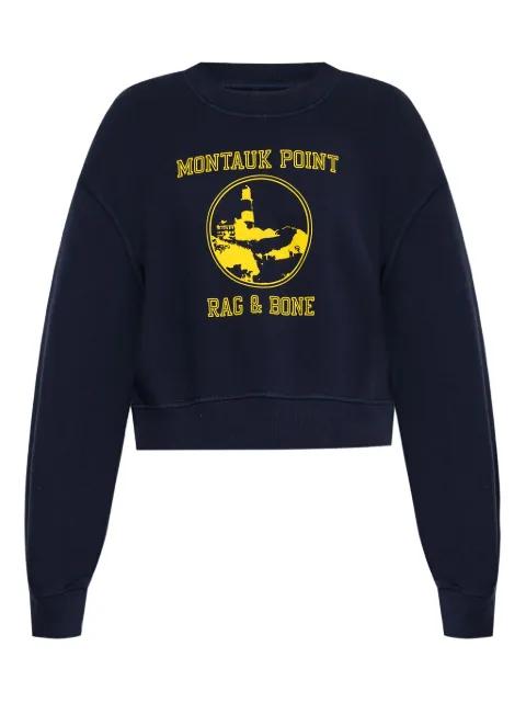 Montauk Point graphic-print cropped sweatshirt by RAG&BONE