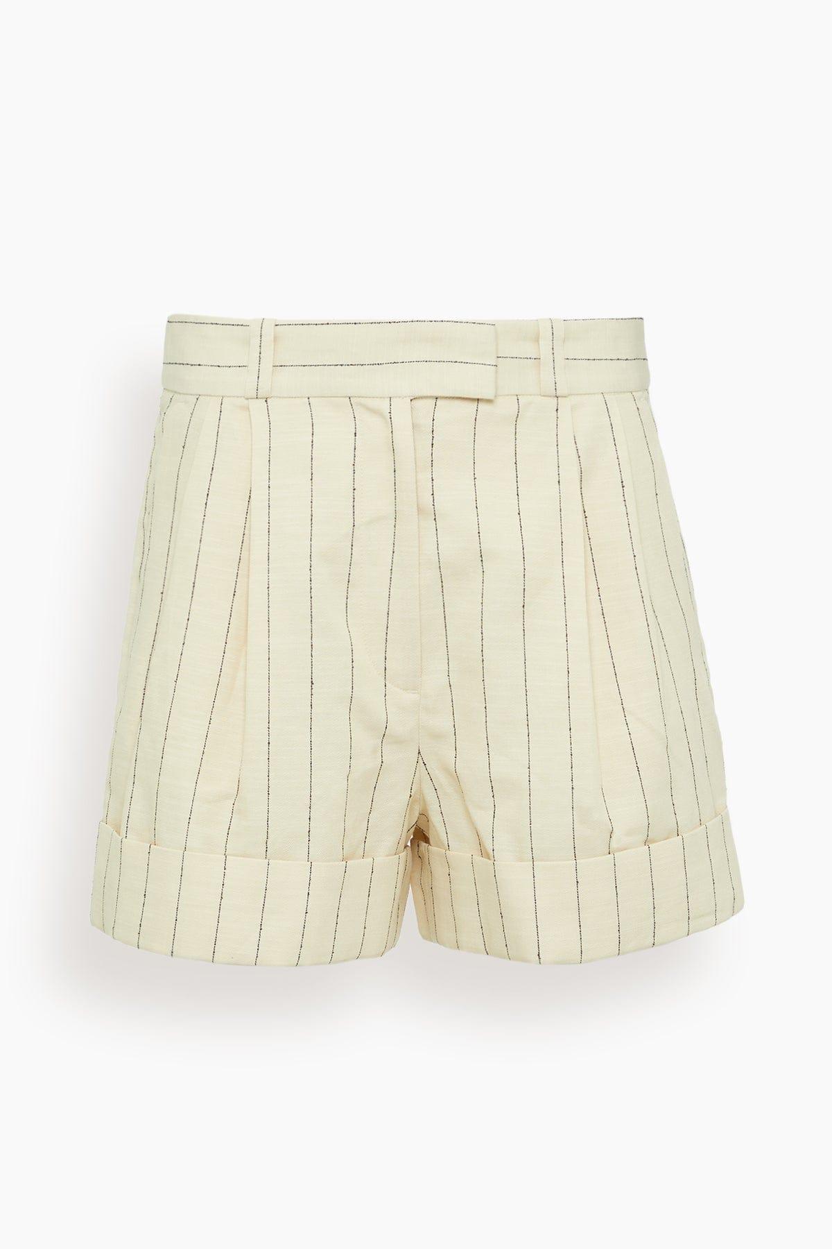 Neila Stripe Short in White Stripe by RAG&BONE