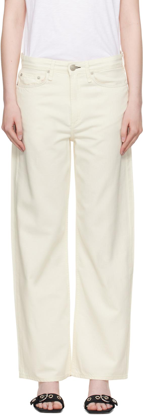 Off-White Featherweight Logan Wide-Leg Jeans by RAG&BONE