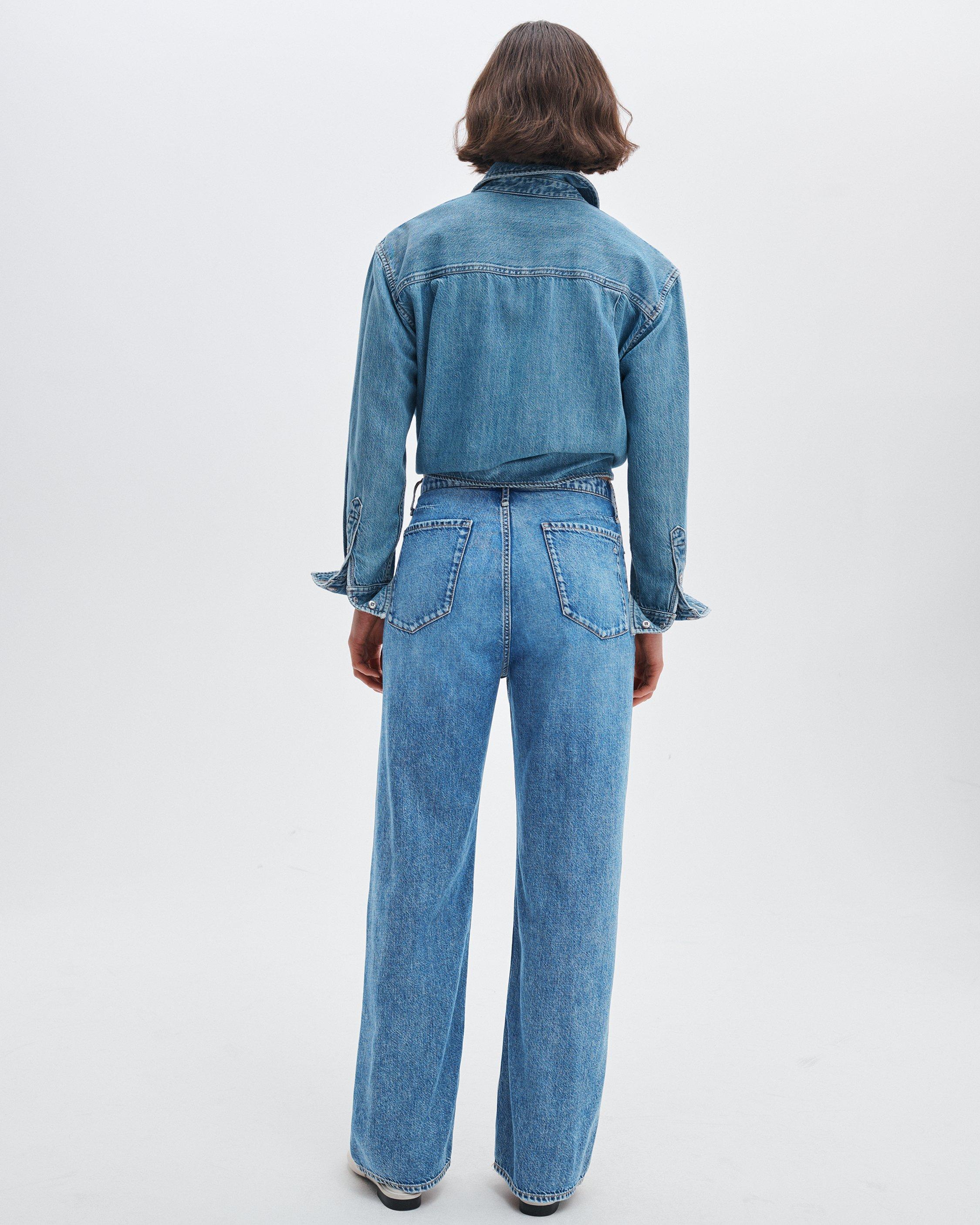 Phoebe Drawstring Wide-Leg Jean by RAG&BONE