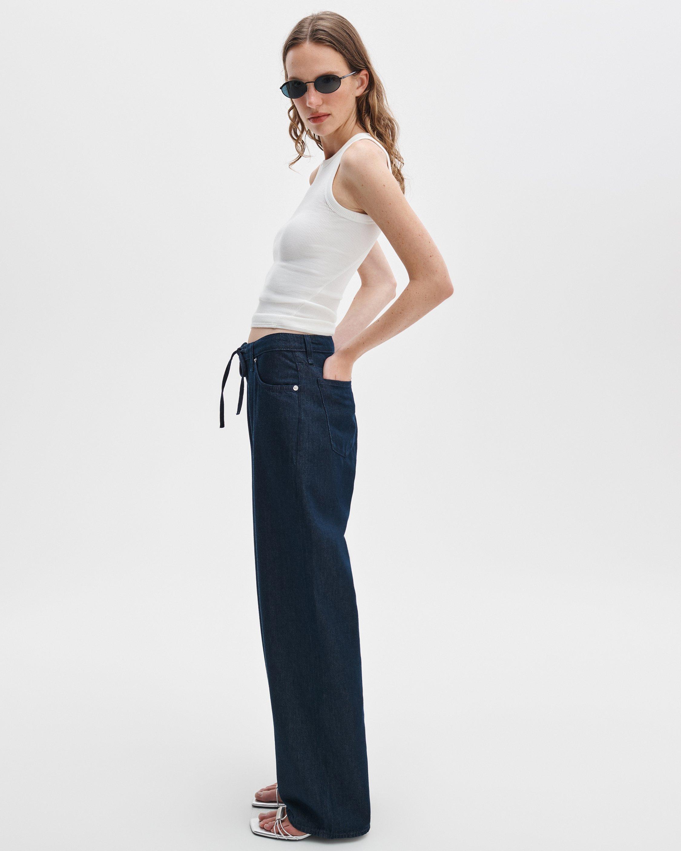 Phoebe Drawstring Wide-Leg Jean by RAG&BONE