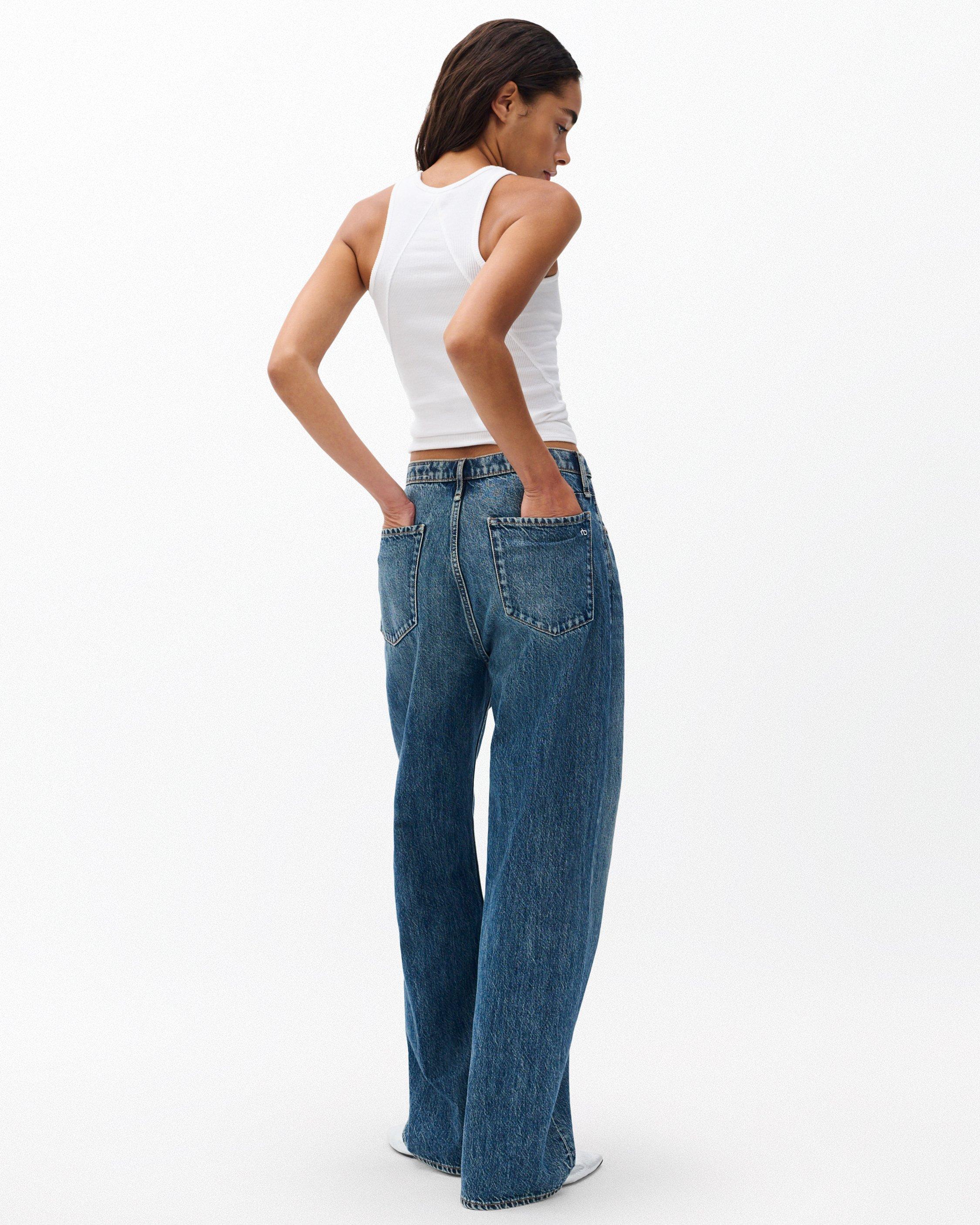 Phoebe Drawstring Wide-Leg Jeans by RAG&BONE