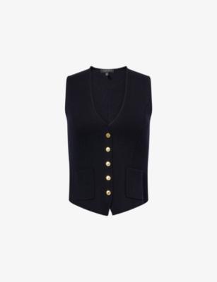 Portia V-Neck Wool Vest by RAG&BONE