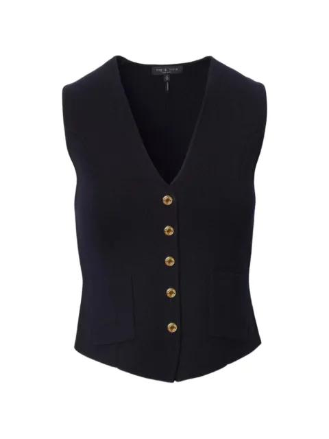 Portia button-up waistcoat by RAG&BONE