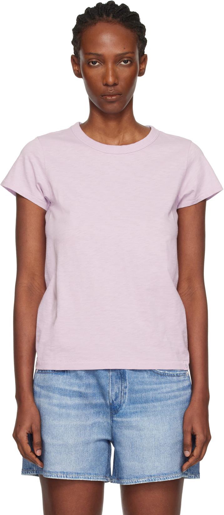 Purple 'The Slub' T-shirt by RAG&BONE
