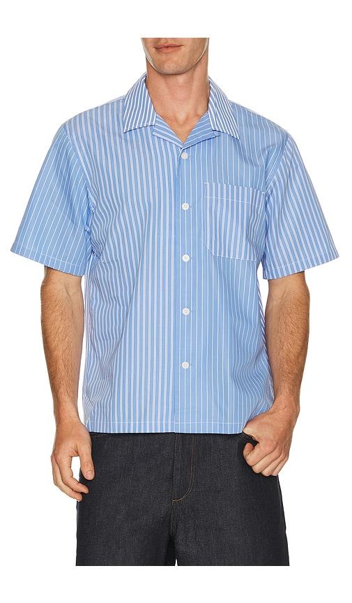 Rag & Bone Avery Poplin Shirt in Blue by RAG&BONE