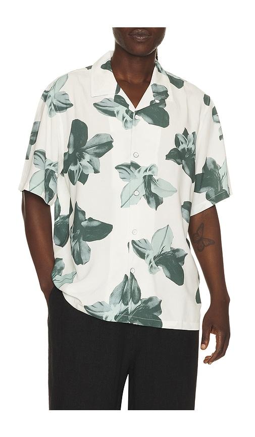 Rag & Bone Avery Printed Shirt in White by RAG&BONE