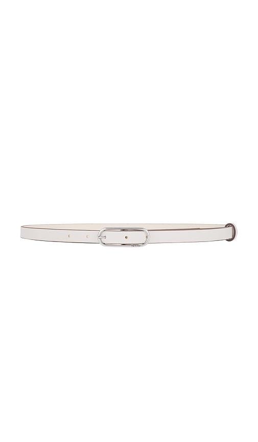 Rag & Bone Baby Rounded Rebound Belt in White by RAG&BONE Rag & Bone Baby Rounded Rebound Belt in White by RAG&BONE