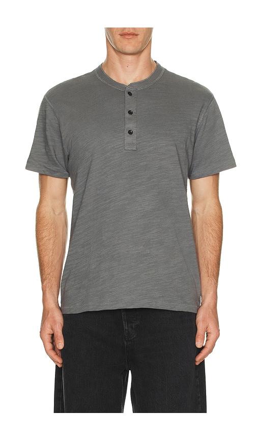 Rag & Bone Classic Flame Henley in Grey by RAG&BONE