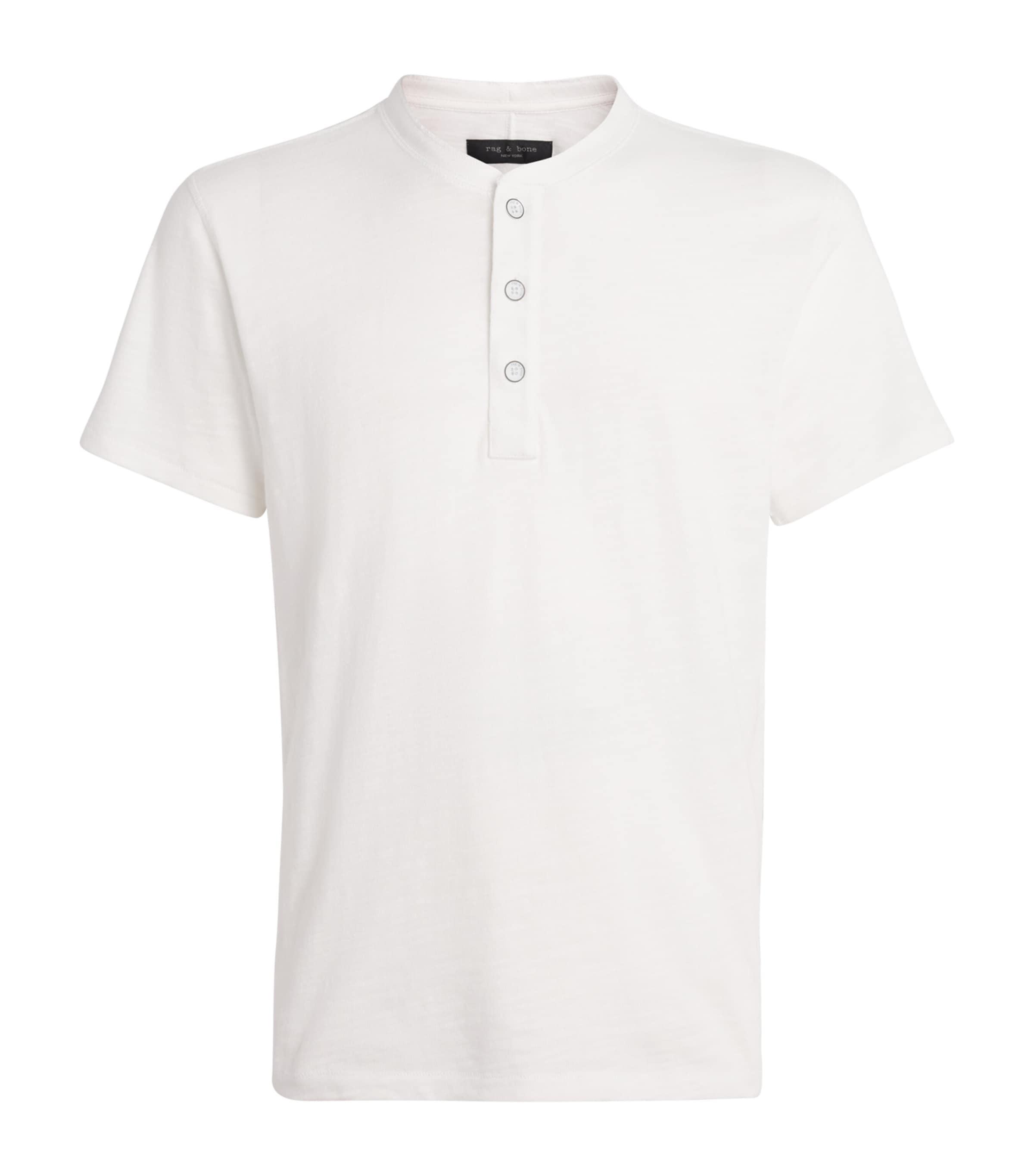 Rag & Bone Cotton Henley Top by RAG&BONE
