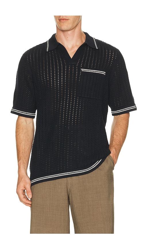 Rag & Bone Crochet Johnny Polo in Navy by RAG&BONE