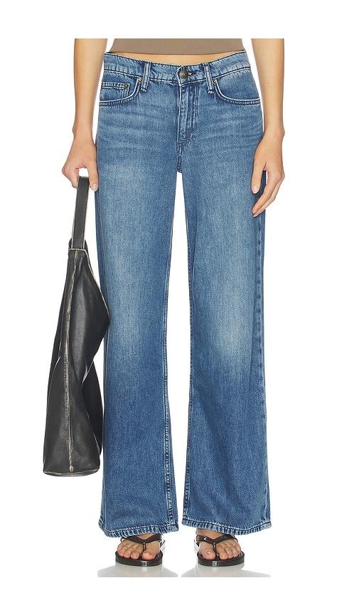 Rag & Bone Featherweight Cam Low-Rise Ankle Straight Jeans in Blue by RAG&BONE