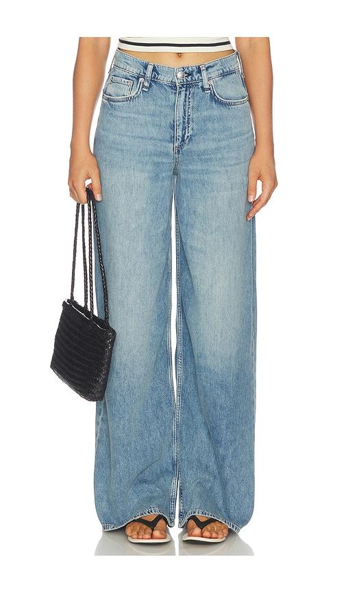 Rag & Bone Featherweight Sofie Full Wide Leg Jean in Blue by RAG&BONE
