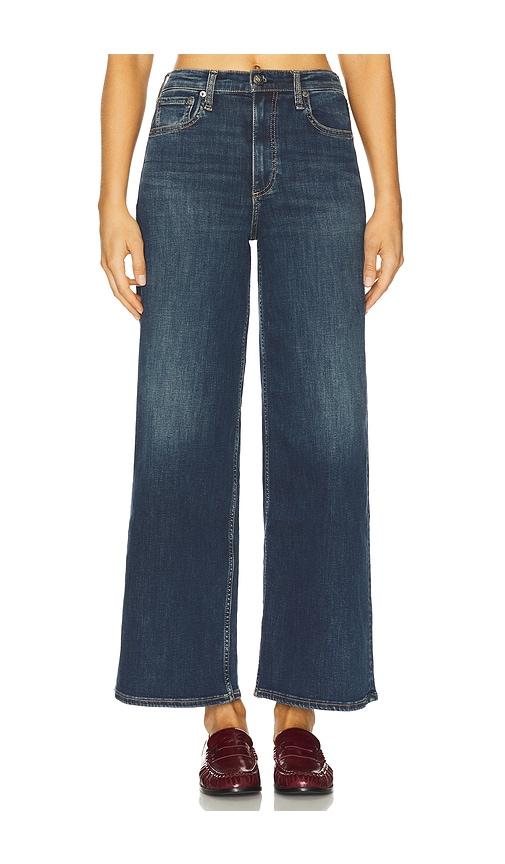 Rag & Bone Flexi Sofie Ankle Wide Leg Jeans in Blue by RAG&BONE