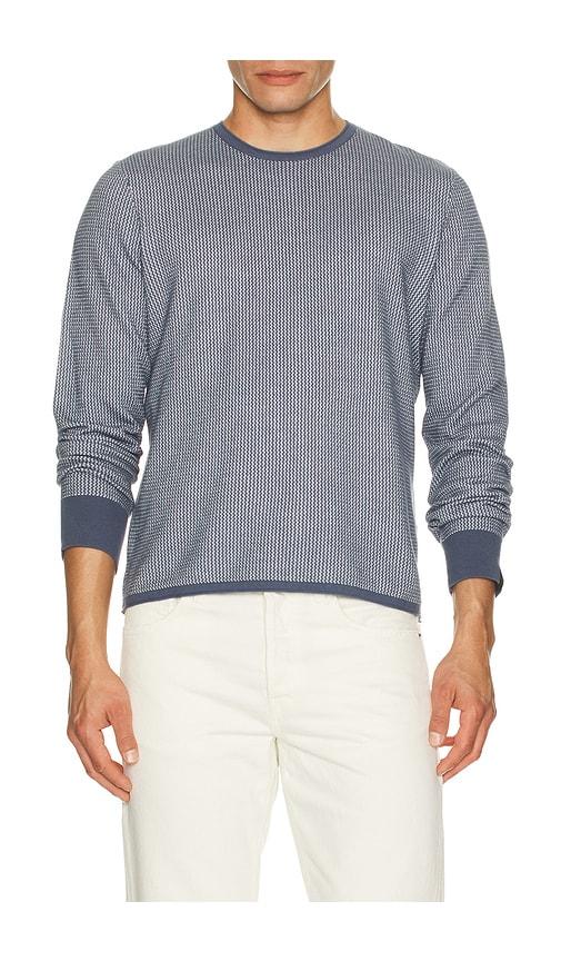 Rag & Bone Gregory Merino Crewneck Sweater in Blue by RAG&BONE