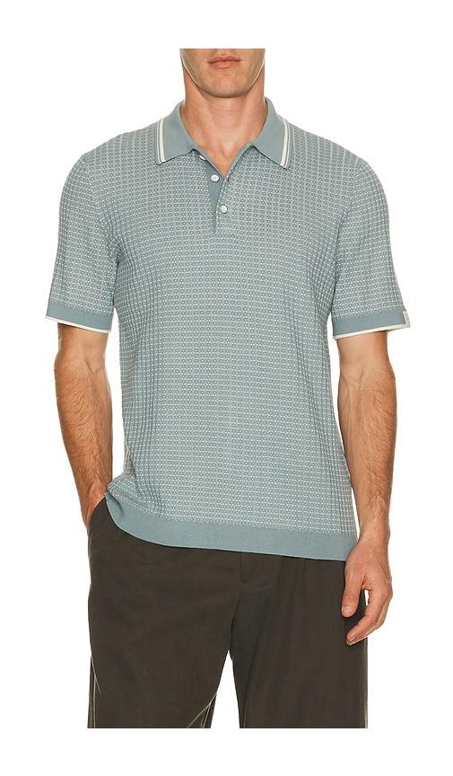 Rag & Bone Harvey Rib Polo in Grey by RAG&BONE