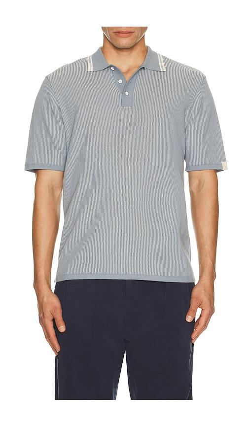 Rag & Bone Harvey Tipped Polo in Blue by RAG&BONE