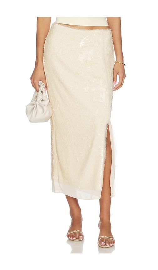 Rag & Bone Kali Sequin Skirt in Nude by RAG&BONE