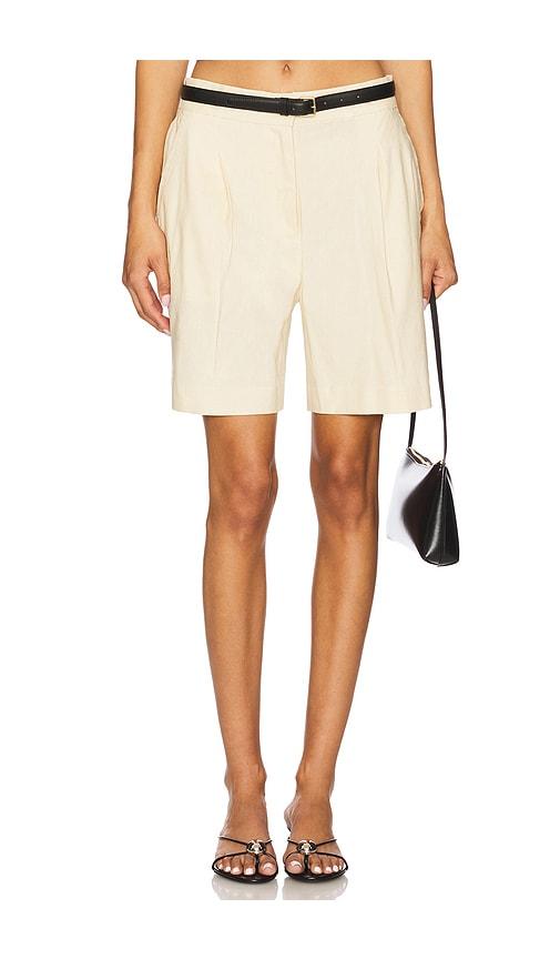 Rag & Bone Leona Linen Short in Cream by RAG&BONE