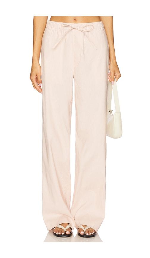 Rag & Bone Logan Linen Beach Pant in Blush by RAG&BONE