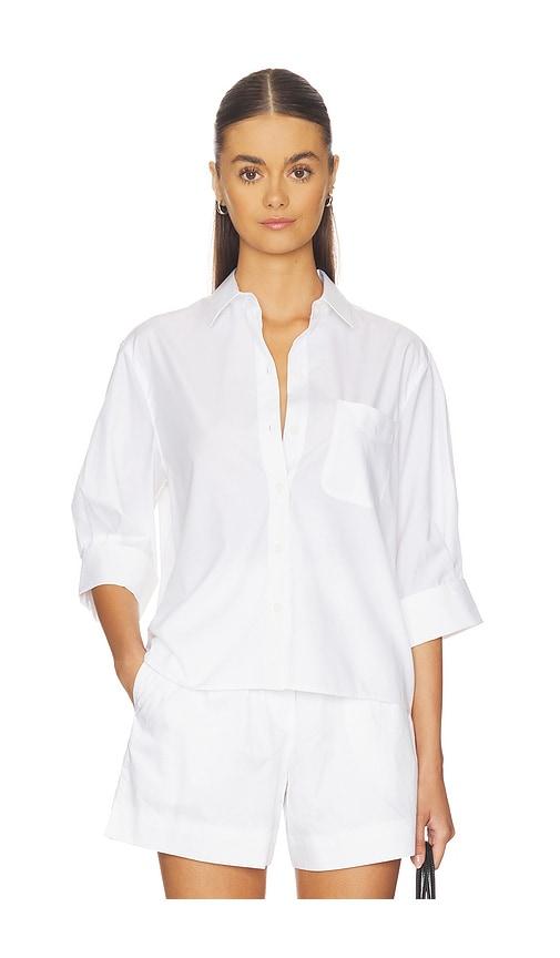 Rag & Bone Lucia Poplin Shirt in White by RAG&BONE