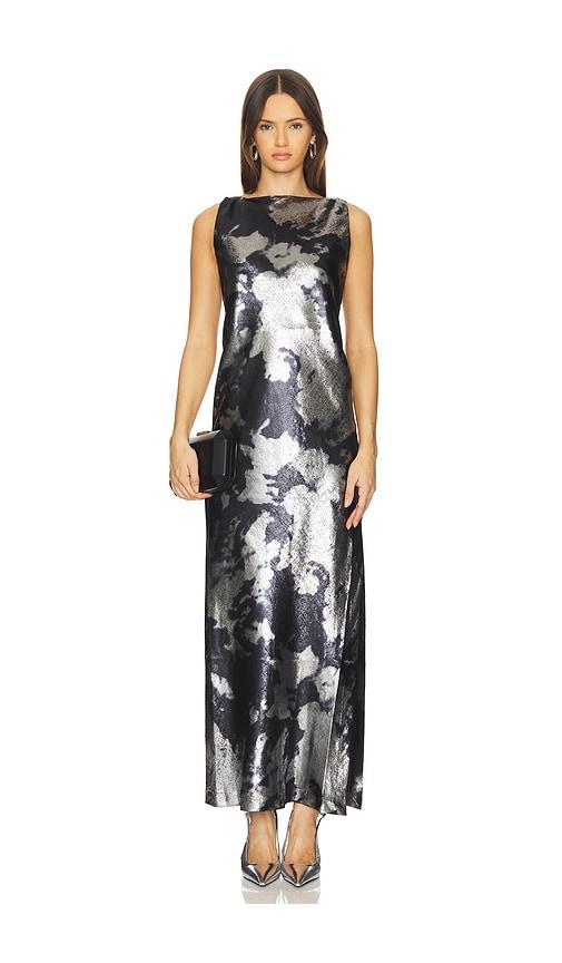 Rag & Bone Margaret Metallic Dress in Metallic Silver by RAG&BONE