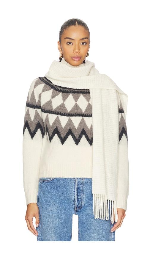 Rag & Bone Mila Textured Scarf in Ivory by RAG&BONE