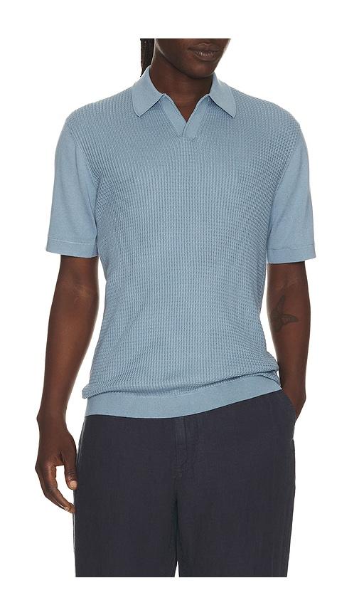 Rag & Bone Saxon Silk Blend Johnny Polo in Baby Blue by RAG&BONE