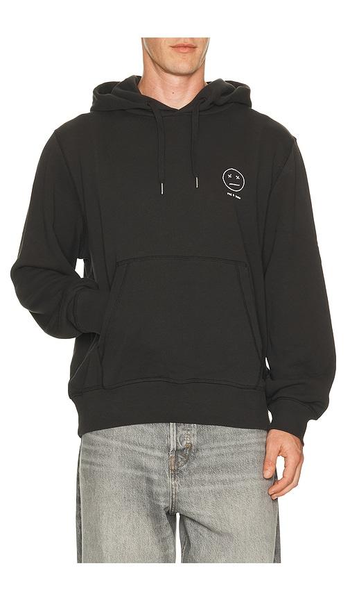 Rag & Bone Sour Face Embroidered Hoodie in Black by RAG&BONE