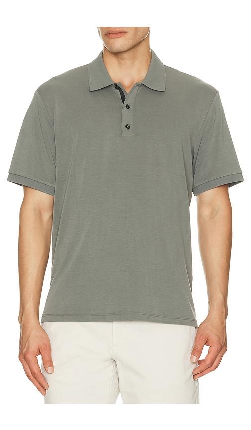 Rag & Bone Tech Pique Slim Polo in Grey by RAG&BONE