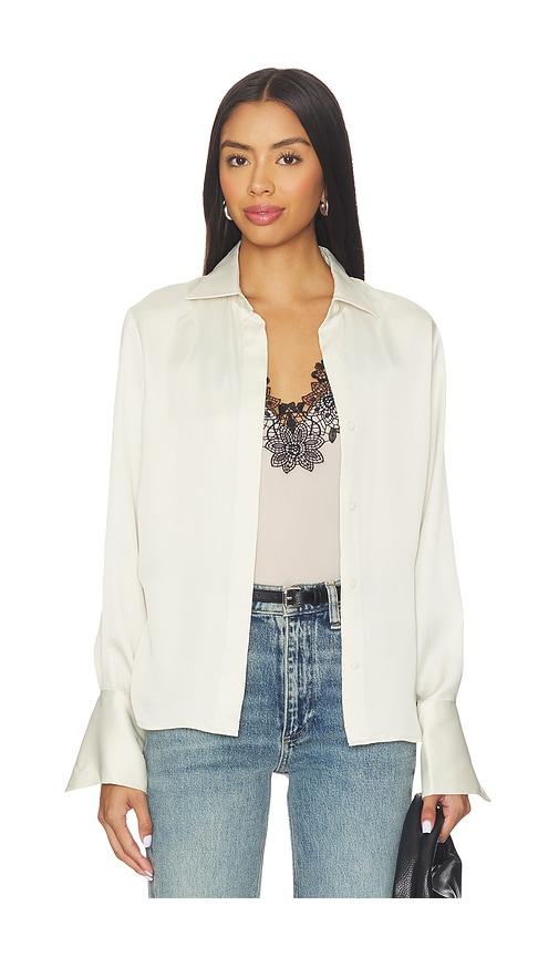 Rag & Bone Venus Popover Blouse in Cream by RAG&BONE