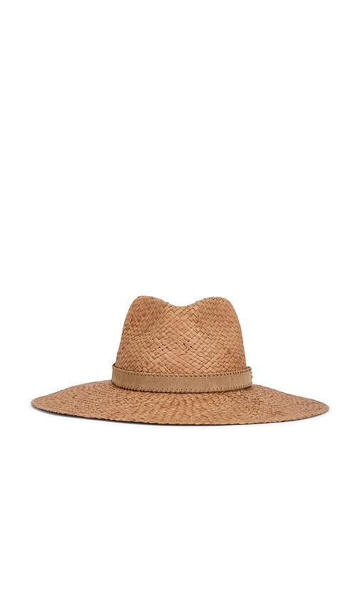 Rag & Bone Western Straw Fedora Hat in Beige by RAG&BONE