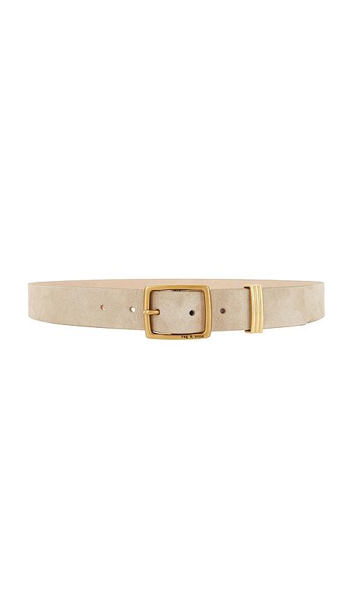 Rag & Bone X Boyfriend 2.0 Belt in Taupe by RAG&BONE