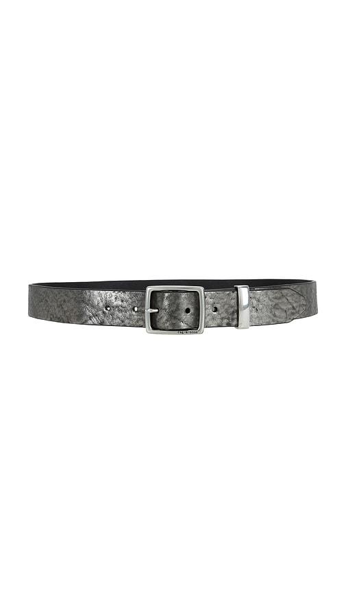 Rag & Bone X Boyfriend Belt in Metallic Silver by RAG&BONE