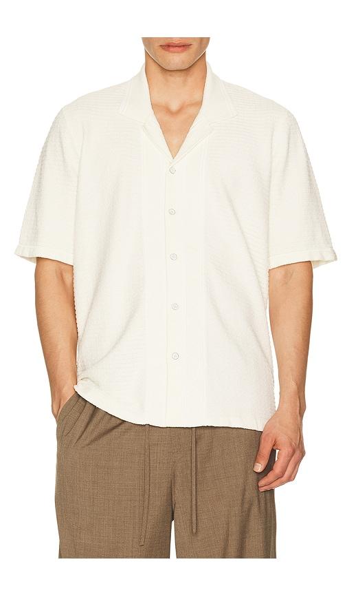 Rag & Bone Zuma Ottoman Camp Shirt in Ivory by RAG&BONE