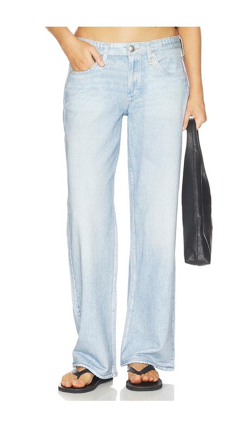 Rag & Bone rb Miramar Cam Low Rise Full Length Jeans in Blue by RAG&BONE