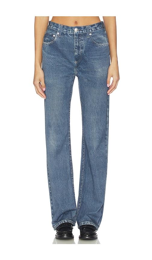 Rag & Bone rb Miramar Fleece Shea Full Length Jeans in Blue by RAG&BONE