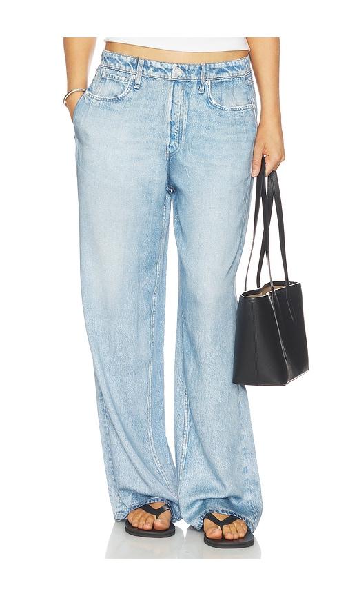 Rag & Bone rb Miramar Slink Wide Leg Pull On Jeans in Blue by RAG&BONE