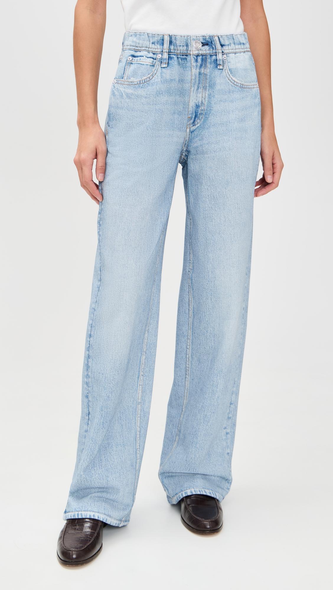 Rb Miramar Terry Pull On Wide Leg Jeans by RAG&BONE