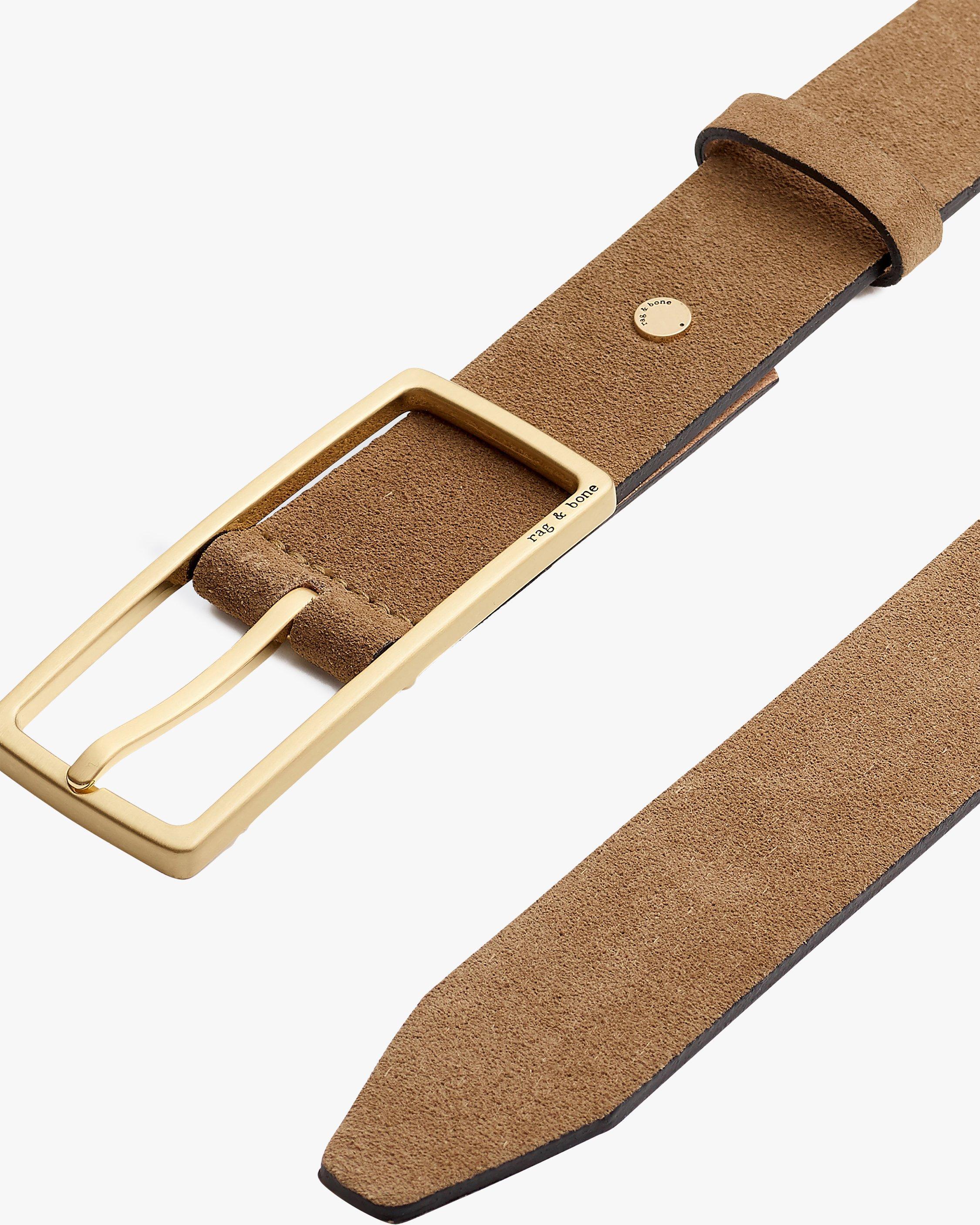 Rebound Camel Suede Belt for Women by RAG&BONE