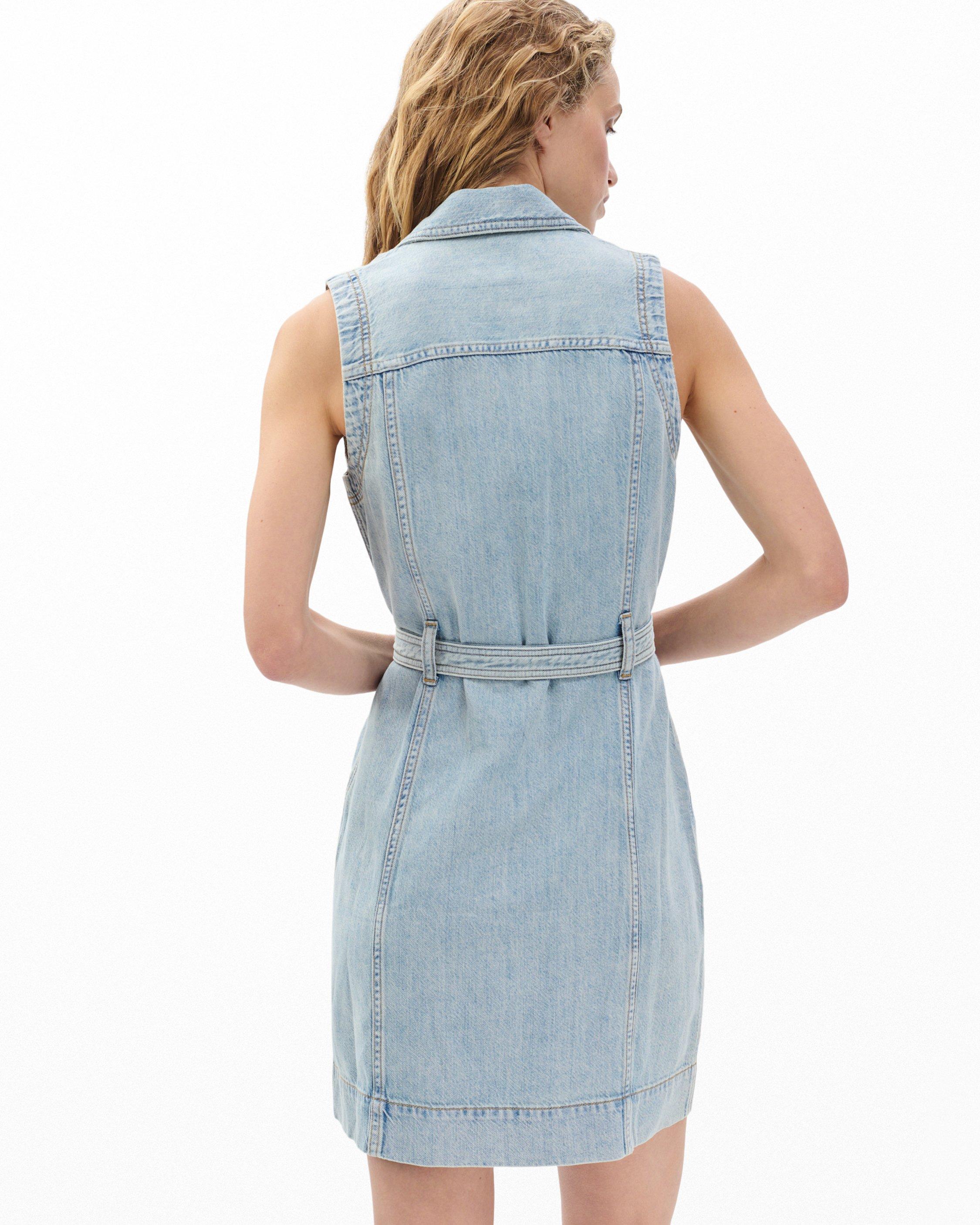 Renata Belted Denim Mini Dress by RAG&BONE